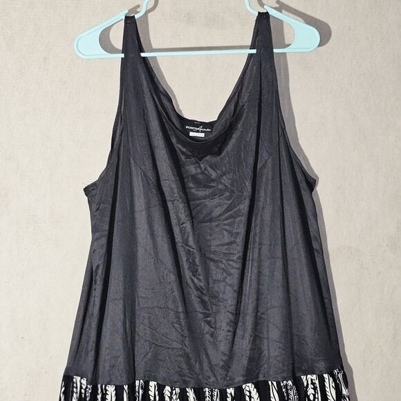 Positive Attitude Southwestern Mesh Maxi Dress Plus Size 18W Stretchy See Though - Picture 2 of 10